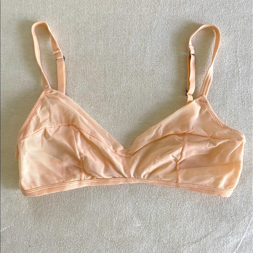 Peach mesh bralette Medium